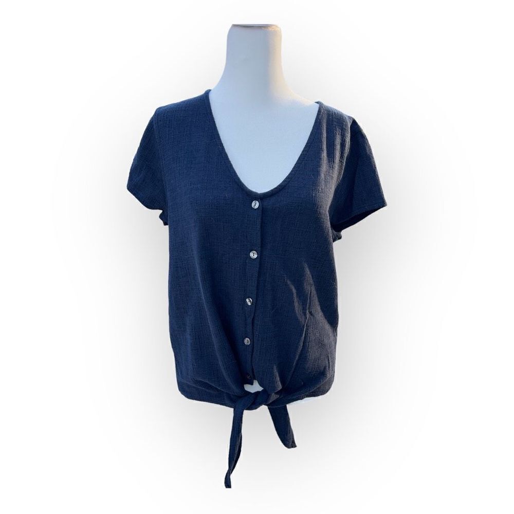 J. Crew Tie Front Blouse